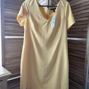 White House Black Market Sunny Yellow Mini Dress